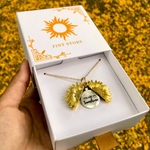 Collar girasol "TÚ ERES MI SOL"